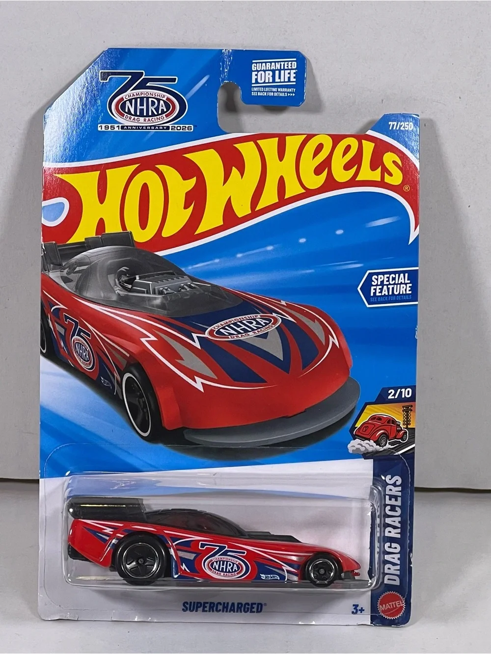 NHRA Supercharged Drag Racer - Red